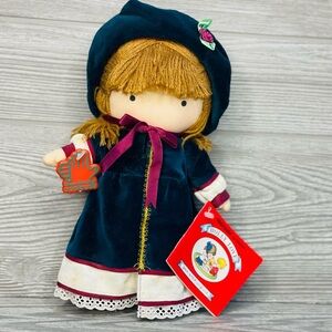 Vintage applause holly hobby love Christmas plush toy pocket doll decoration